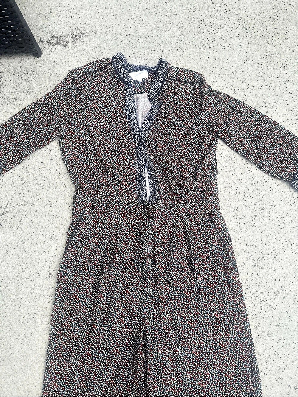 Ett:Twa by Anthropologie Printed Wide Leg Jumpsuit Size 12